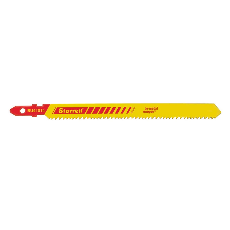 Scie alternative ondulée STARRETT pour la coupe du bois 100 mm 10-14 TPI - 5 pièces.