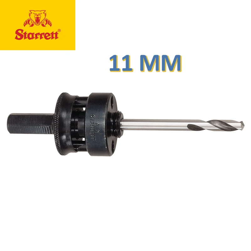 Axe de scie cloche STARRET avec foret pilote 6,35 mm 1/4'' - queue hexagonale 11 mm