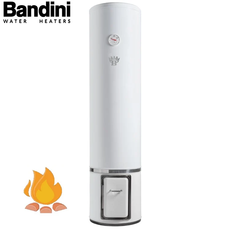 Chauffe-eau vertical à bois de 80 litres, sur pied - BANDINI