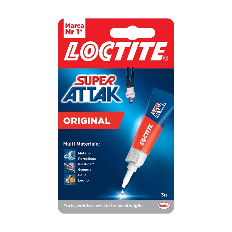 SUPER ATTAK ORIGINAL PLUS 3 GR. COLLE ADHÉSIVE LOCTITE