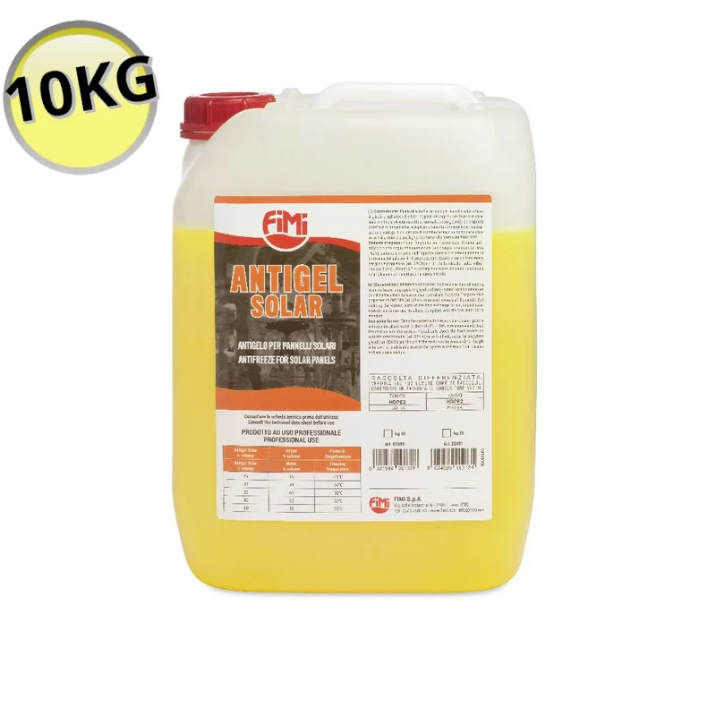 ANTIGEL SOLAIRE ANTIGEL POUR PANNEAUX SOLAIRES - BIDON DE 10 KG
