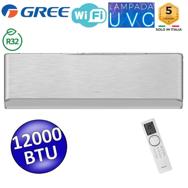 Unité intérieure GREE AIRY SILVER 12 000 BTU 3,5 kW mono/multi