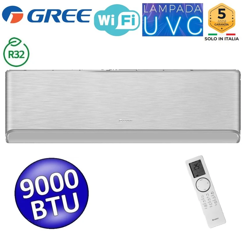 Unité intérieure GREE AIRY SILVER 9000 Btu 2,5 kW mono/multi