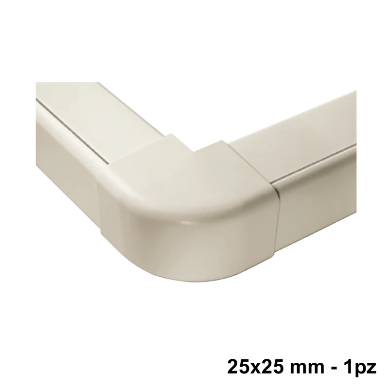 Raccord d'angle extérieur pour profilé 25x25 mm - 1 pièce