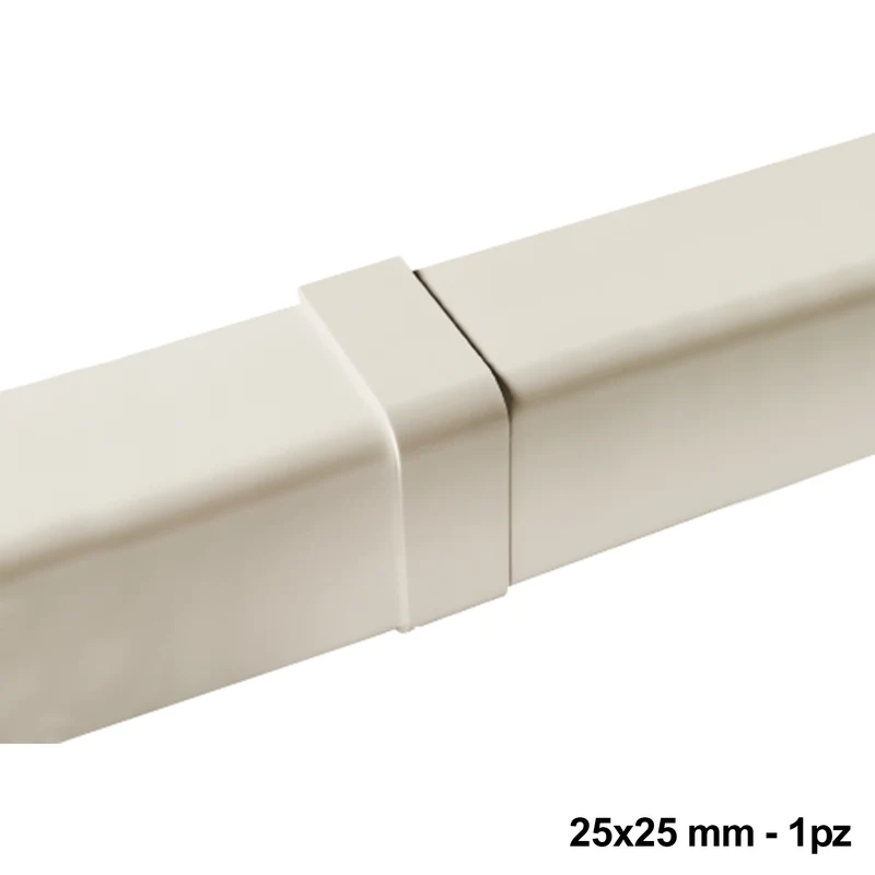 Joint de recouvrement pour conduit 25x25 mm - 1 pièce