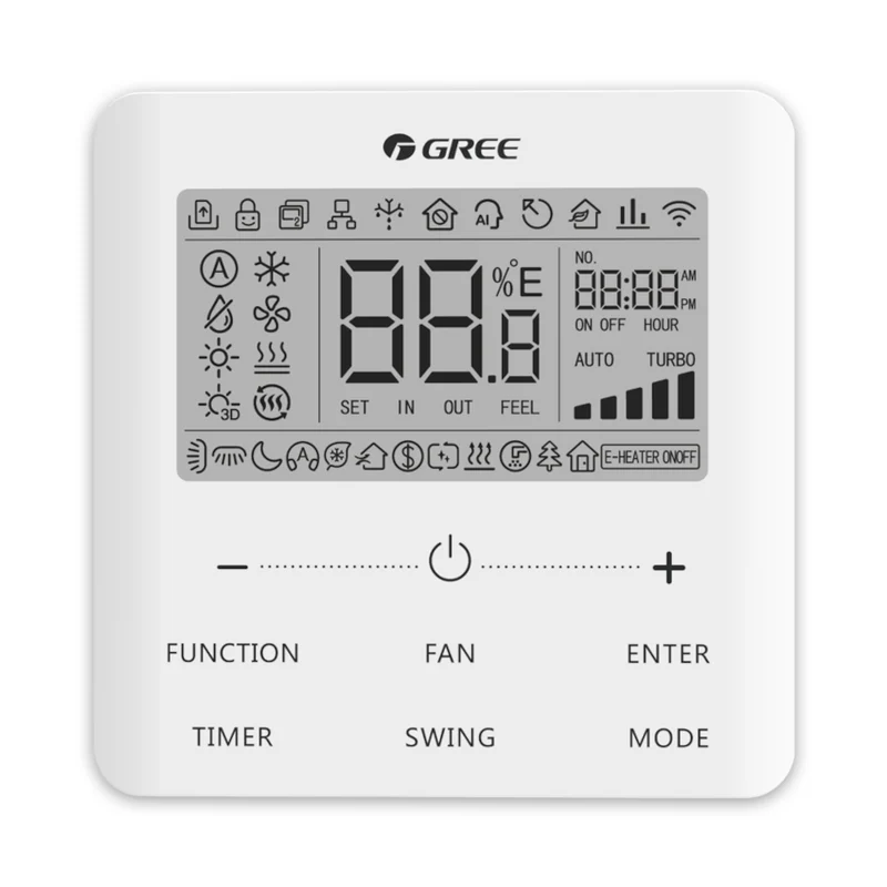 Gree XE7A-24/HC - Contrôleur filaire avec fonction WiFi pour unité intérieure commerciale U-MATCH 6