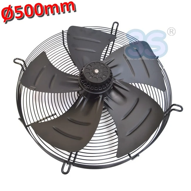 Ventilateur axial Ø 500 mm 420 W 220 V - avec moteur et grille