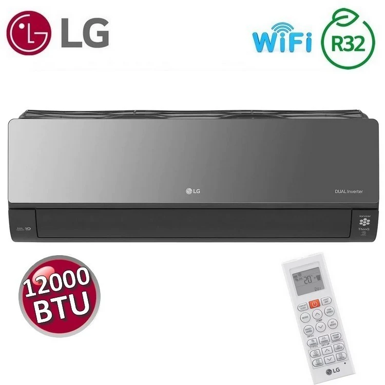 Unité intérieure LG Artcool UVnano Mirror WiFi 3,5 kW 12 000 BTU pour unités mono-pièce et multi-pièces