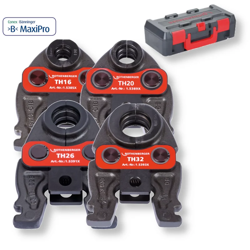 Jeu de 4 mâchoires compactes pour outils de pressage, adaptées aux multicouches, épaisseur 16-20-26-32 mm, Rothenberger