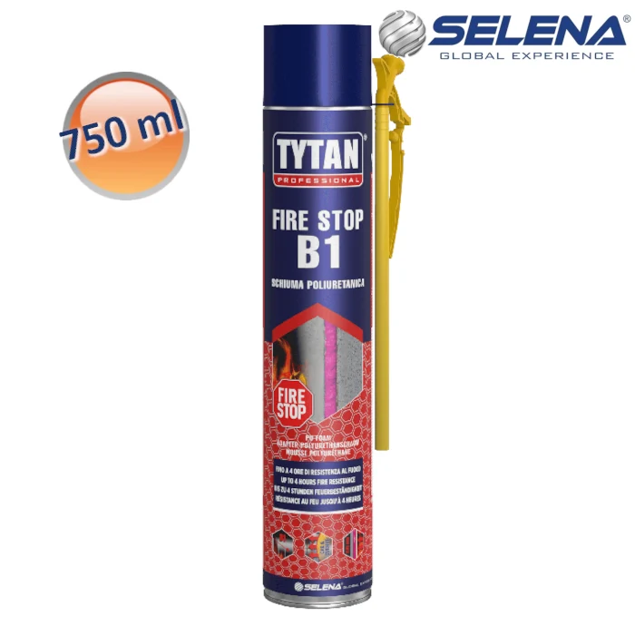 MOUSSE DE POLYURÉTHANE B1 El 240 CERTIFIÉE EXTINCTEUR 750 ml FEU