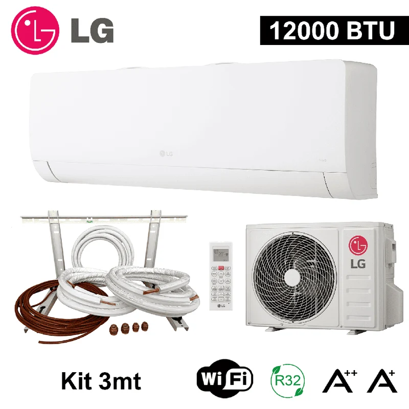 Climatiseur split LG LIBERO 12000 BTU 3,5 kW A++ A+ + kit d'installation de 3 m