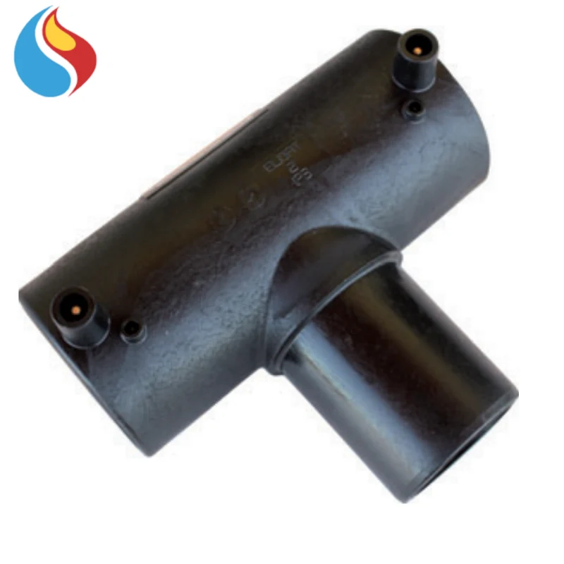 Raccord en T à électrofusion monofilaire Ø 40 mm avec connexion à emboîtement