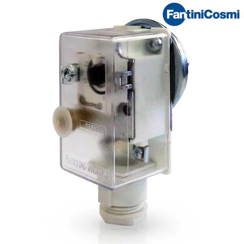 Pressostat à réarmement manuel pour systèmes de chauffage, raccord fileté femelle G 1/4''