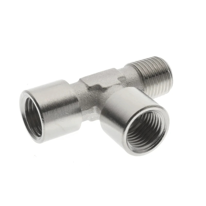 Raccord en T 1/8", filetage gaz, femelle, femelle, mâle