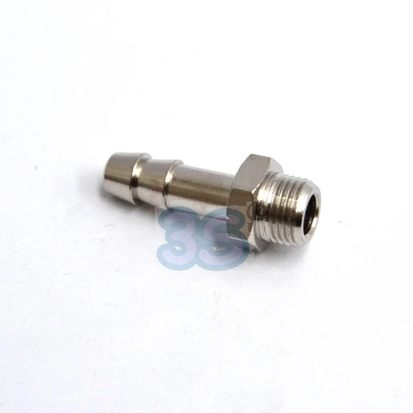 Raccord de tuyau Ø 6 mm x filetage mâle 1/8'' pour gaz