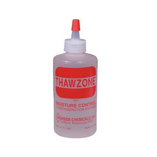 THAWZONE - 118 ml. Déshydratant pour éliminer l'accumulation d'acide et d'eau dans les systèmes de chauffage, ventilation et climatisation.