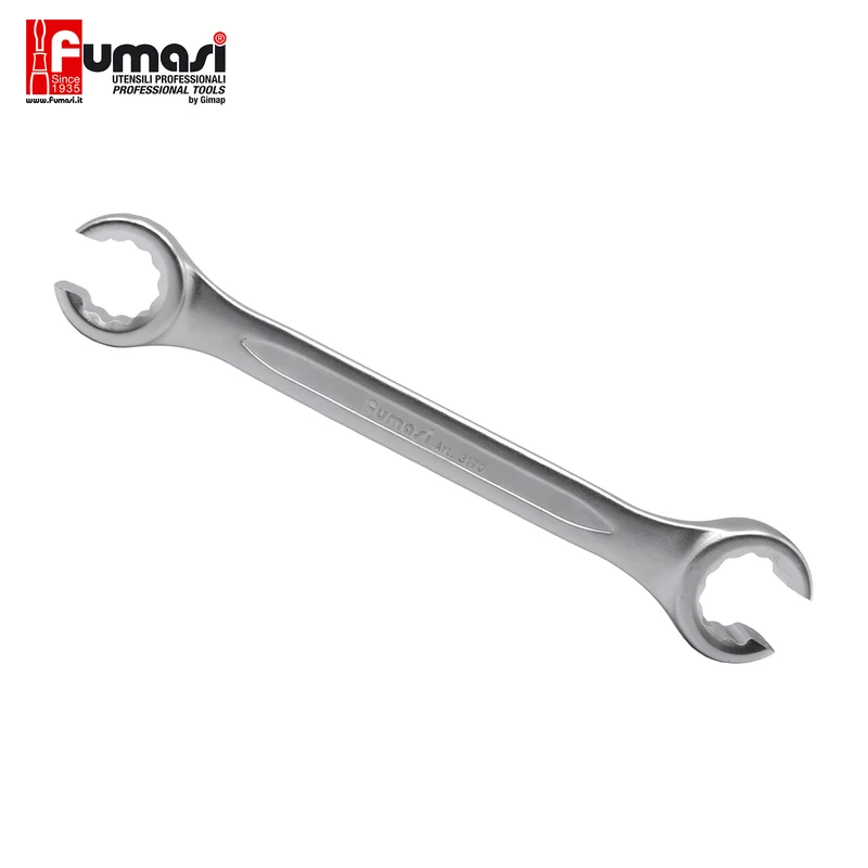 Clés plates Fumasi 17 et 19 mm pour raccords hydrauliques - chrome vanadium