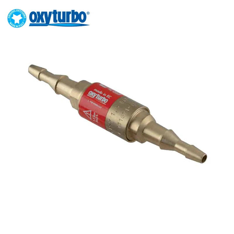 Soupape de sécurité gaz avec raccord pour tuyau de Ø 7-11 mm