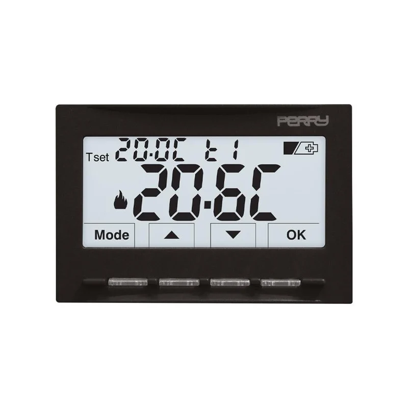 Thermostat numérique intégré à pile 3V NEXT Soft Touch Perry