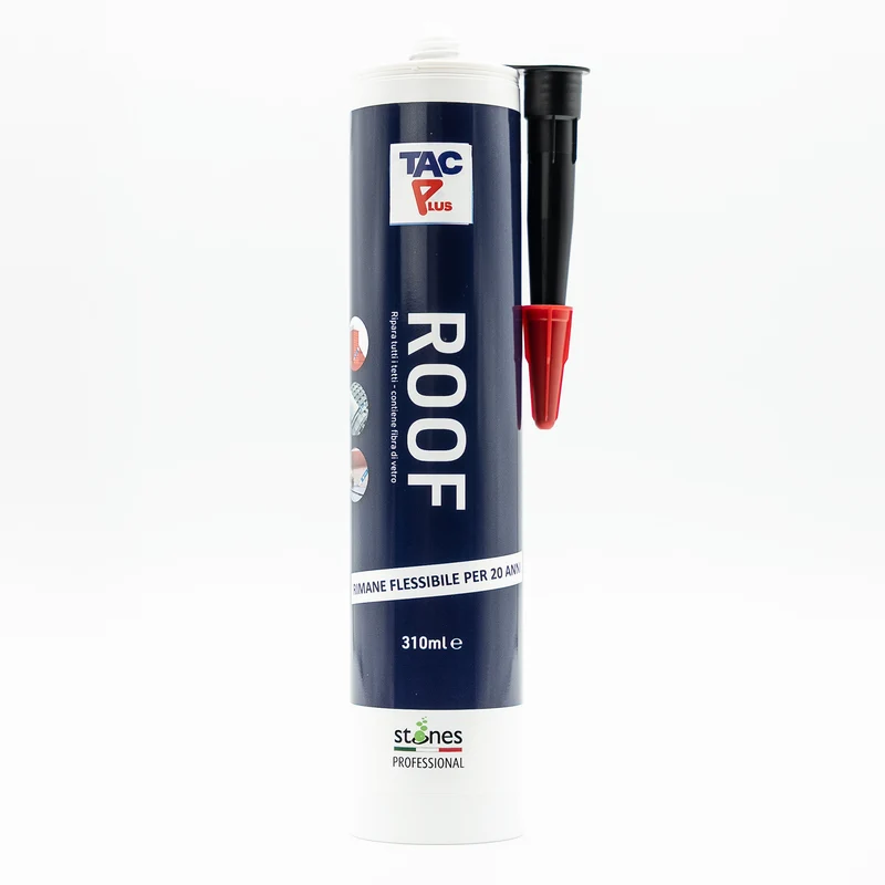 Mastic fibreux à base de solvant pour toiture, formulé avec du bitume, pour sceller, réparer et imperméabiliser.