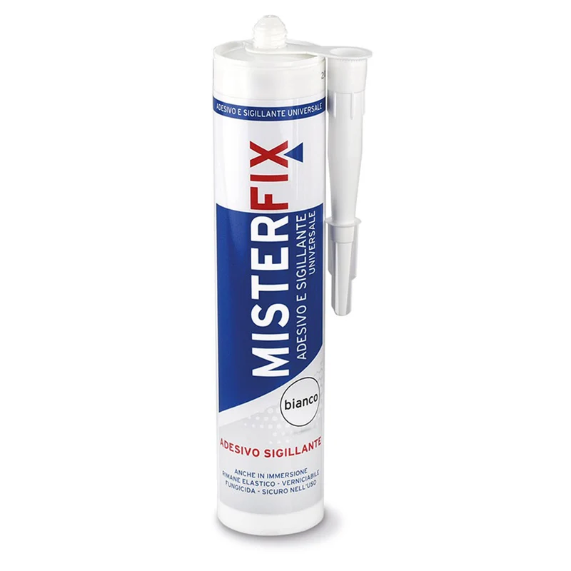 Mister FIX 290 ml de mastic silicone blanc, peignable, pour immersion