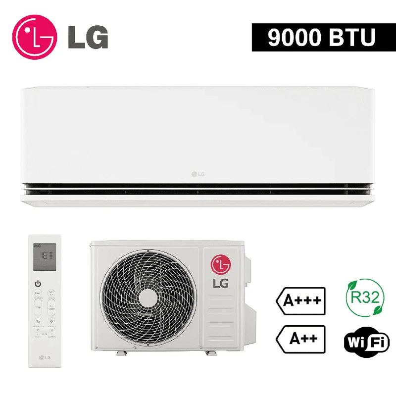 Climatiseur split LG Dualcool DELUXE WiFi 9000 BTU 2,5 kW A+++ / A++