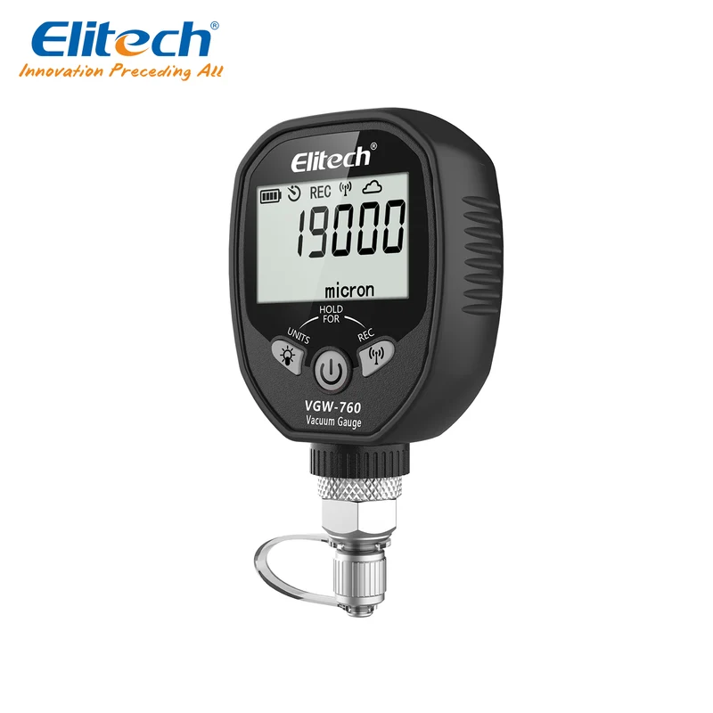 Manomètre numérique miniature Elitech VGW-760PRO pour le vide - 1 à 760 000 microns
