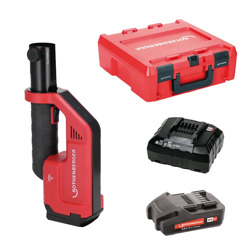 Presse compacte Rothenberger Romax III avec 2 batteries de 2,0 Ah