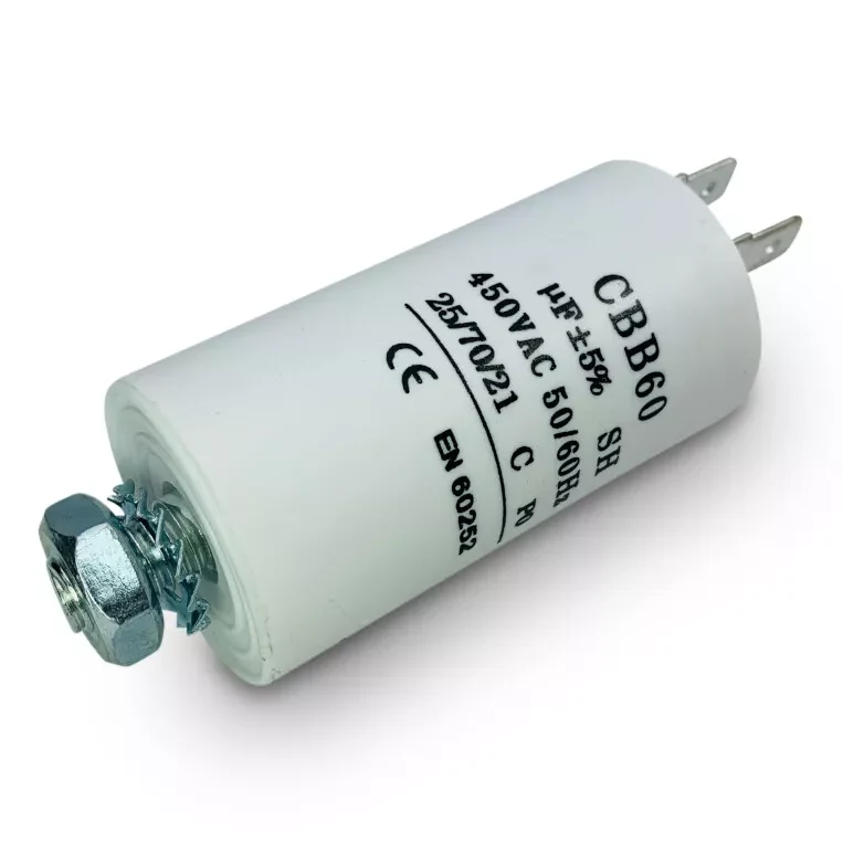 Condensateur de remplacement pour pompe à vide 26 µF 450 Vca 50/60 Hz