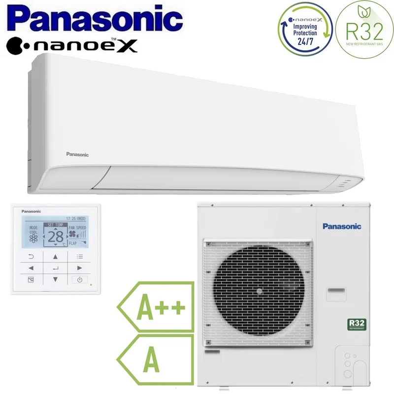 Climatiseur split mural Panasonic PACi NX 36 000 BTU R32 A++ — avec commande murale