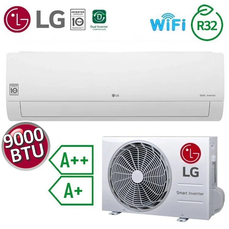 Climatiseur LG Libero SMART S09EC WiFi 9000 BTU 2,5 kW A++ A+