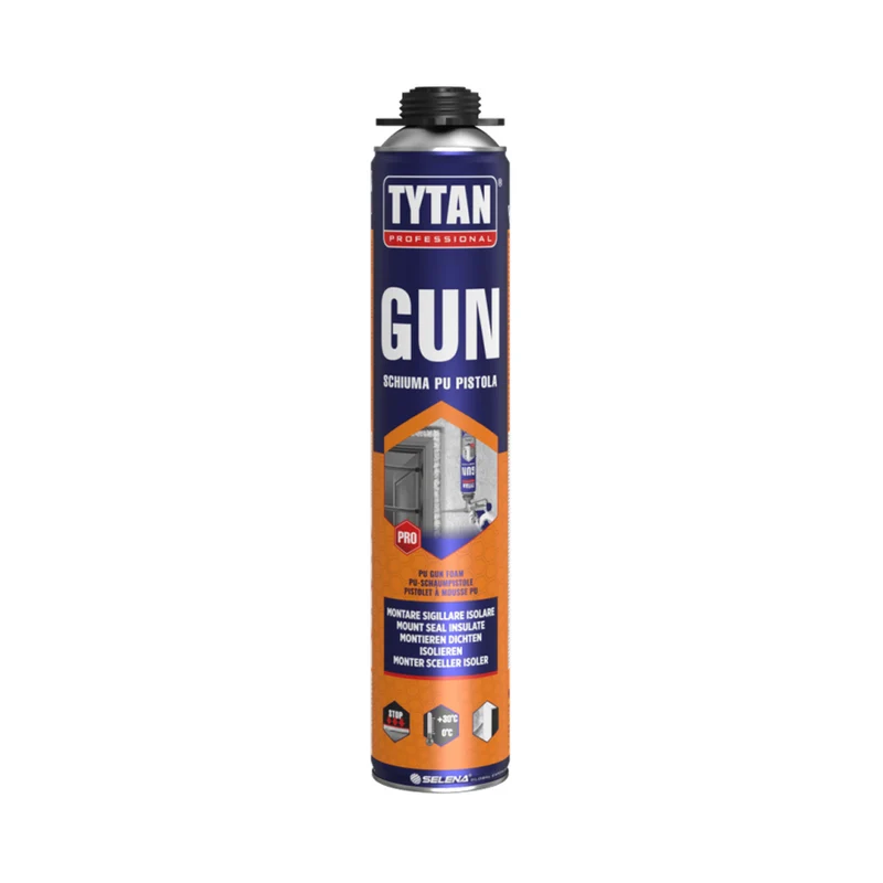Mousse de polyuréthane de qualité supérieure pour pistolet jaune de 750 ml
