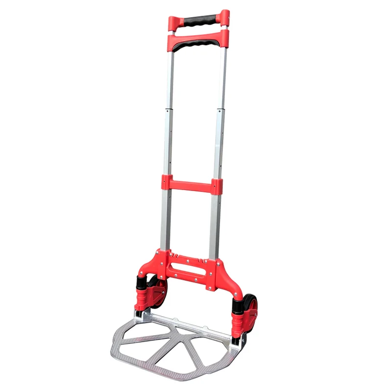 Chariot pliable en aluminium, capacité de charge 70 kg. Télescopique