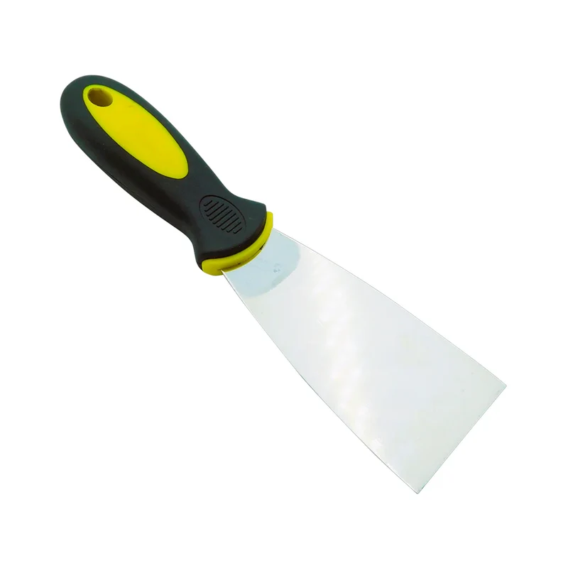 Spatule de 50 mm pour stuc avec lame en acier inoxydable et manche ergonomique bi-matière