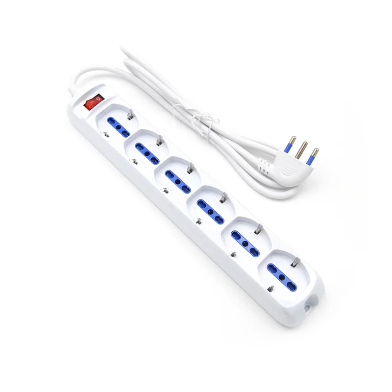 Multiprise à 6 prises avec interrupteur et prise Schuko P40