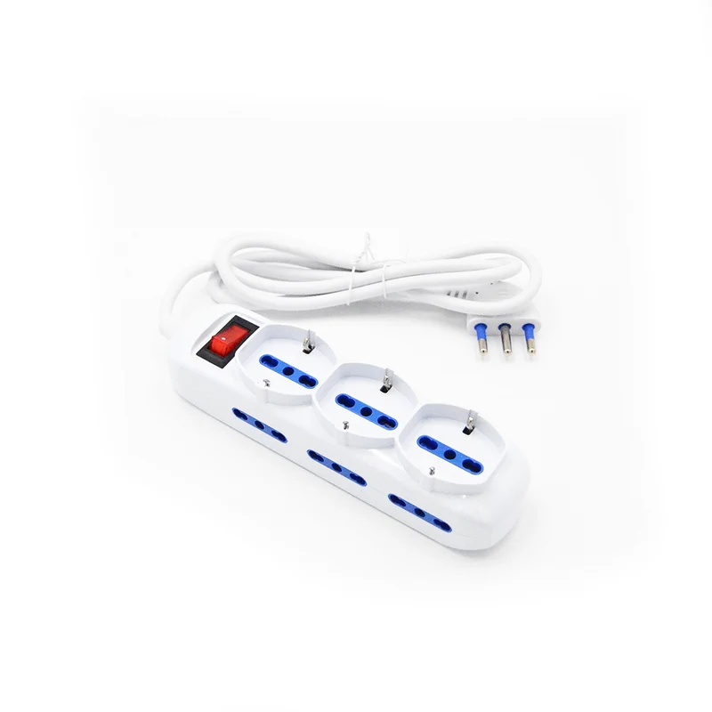 Multiprise à 9 prises avec câble interrupteur, 3 prises Schuko P40 + 6 prises Schuko P17
