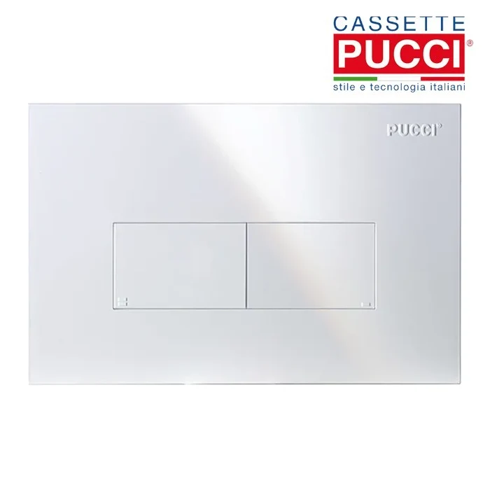 Plaque de finition Pucci - ECO LINEA avec bord sport, 280 x 180 mm, blanche
