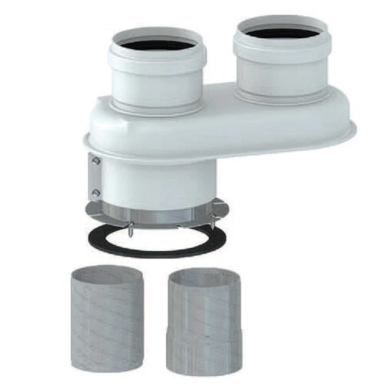 Répartiteur universel en aluminium Ø80 compatible avec 21 marques de chauffe-eau à gaz