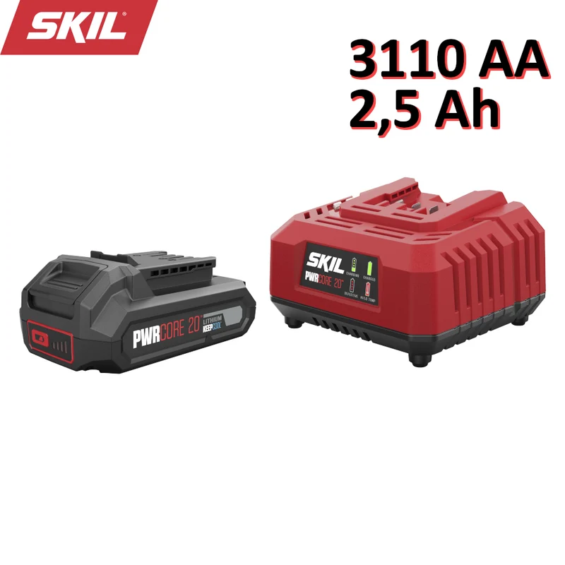 Batterie au lithium SKIL 3110 AA KEEPCOOL 20 V Max 2,5 Ah et chargeur