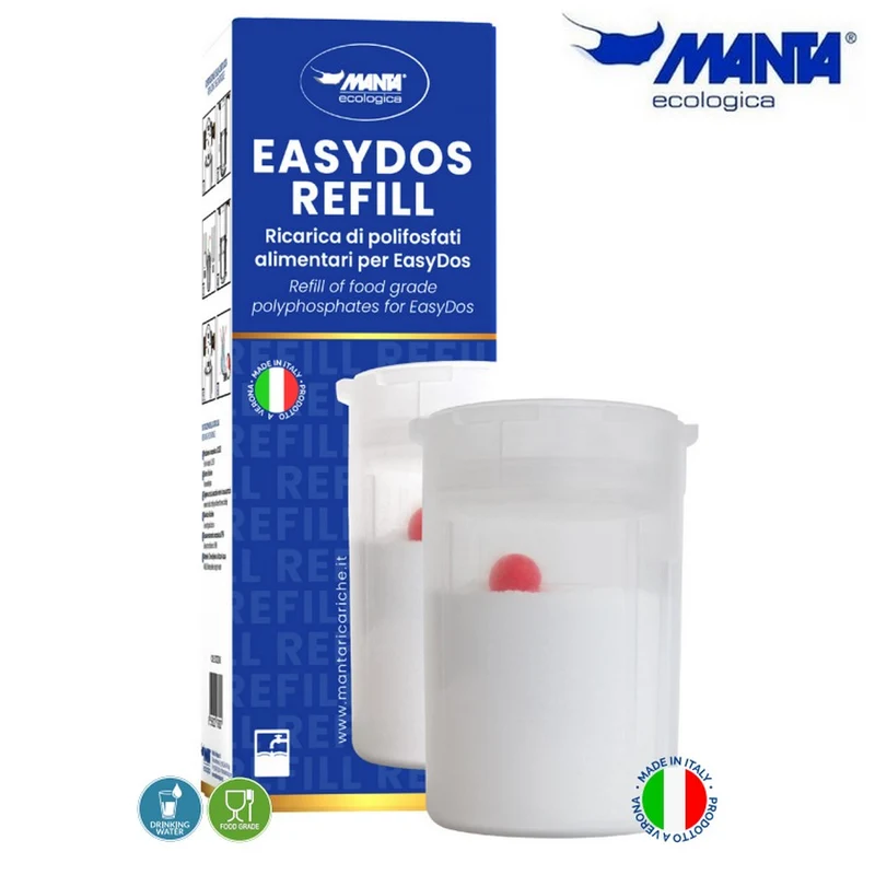 Recharge de sels polyphosphates EasyDos pour distributeur Manta Ecologica