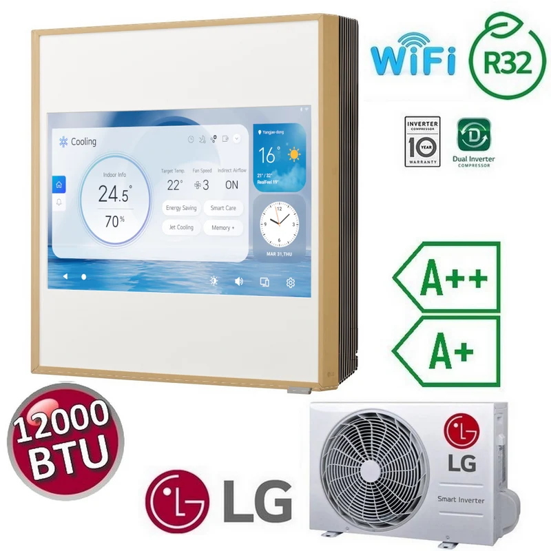LG ARTCOOL GALLERY LCD mono split 12000 Btu 3,5 kW A++/A+