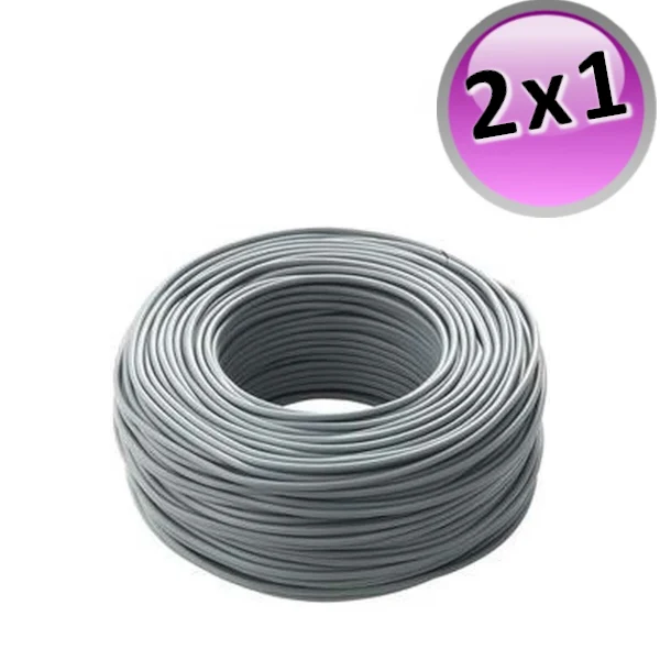 Câble électrique blindé 2x1 FR2OHH2R - Bobine de 100 m