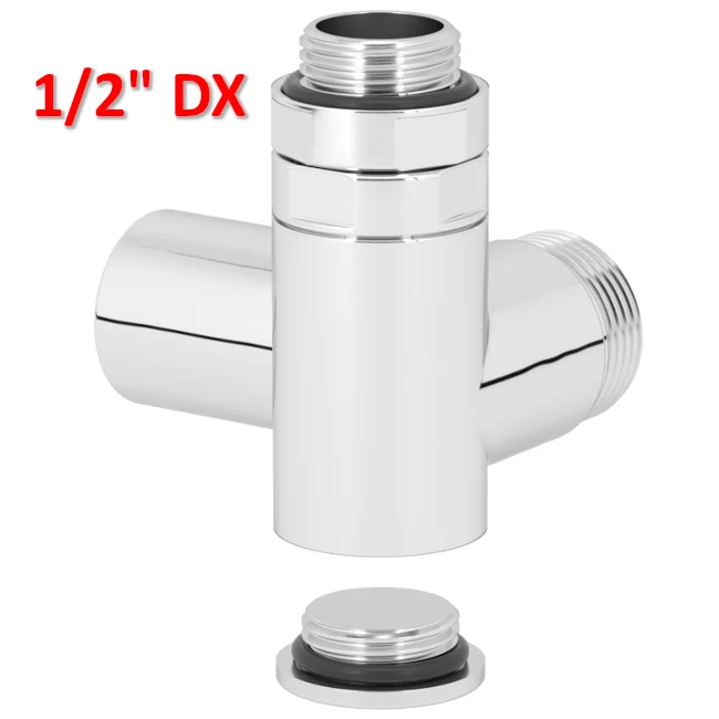 Vanne d'angle blanche combinée 1/2", marche 24-19 RH - Carlo Poletti