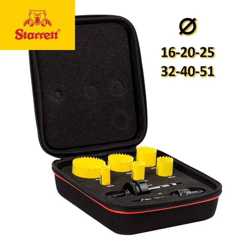 STARRETT 16, 20, 25, 32, 40 & 51 SCIURES TROU BIMÉTALES À COUPE RAPIDE POUR ÉLECTRICIENS