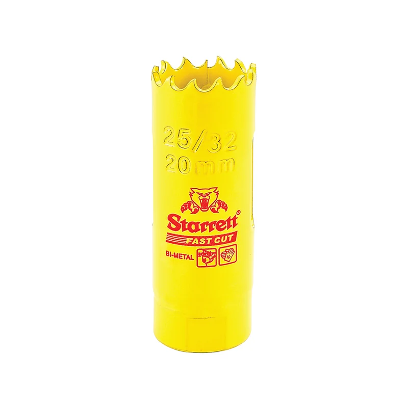 Scie cloche bimétallique à coupe rapide STARRETT 20 mm - 25/32''