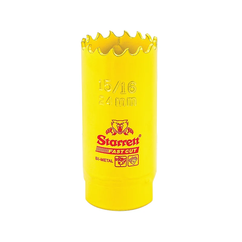 Scie cloche bimétallique STARRETT 24 mm - 15/16'' à coupe rapide