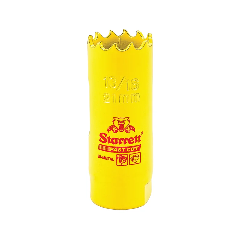 Scie cloche bimétallique à coupe rapide STARRETT 21 mm - 13/16''