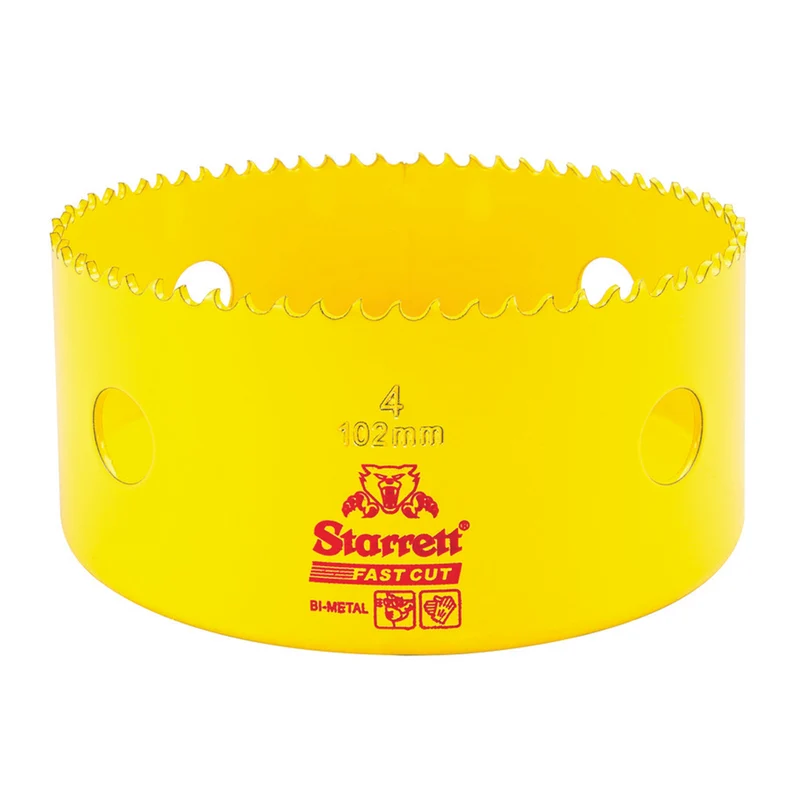 Scie cloche bimétallique à coupe rapide STARRETT 102 mm - 4''