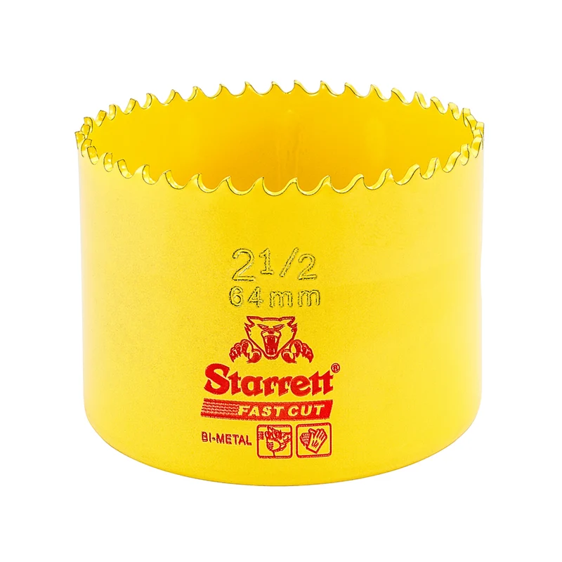 Scie cloche bimétallique STARRETT 64 mm - 2'' 1/2" à coupe rapide