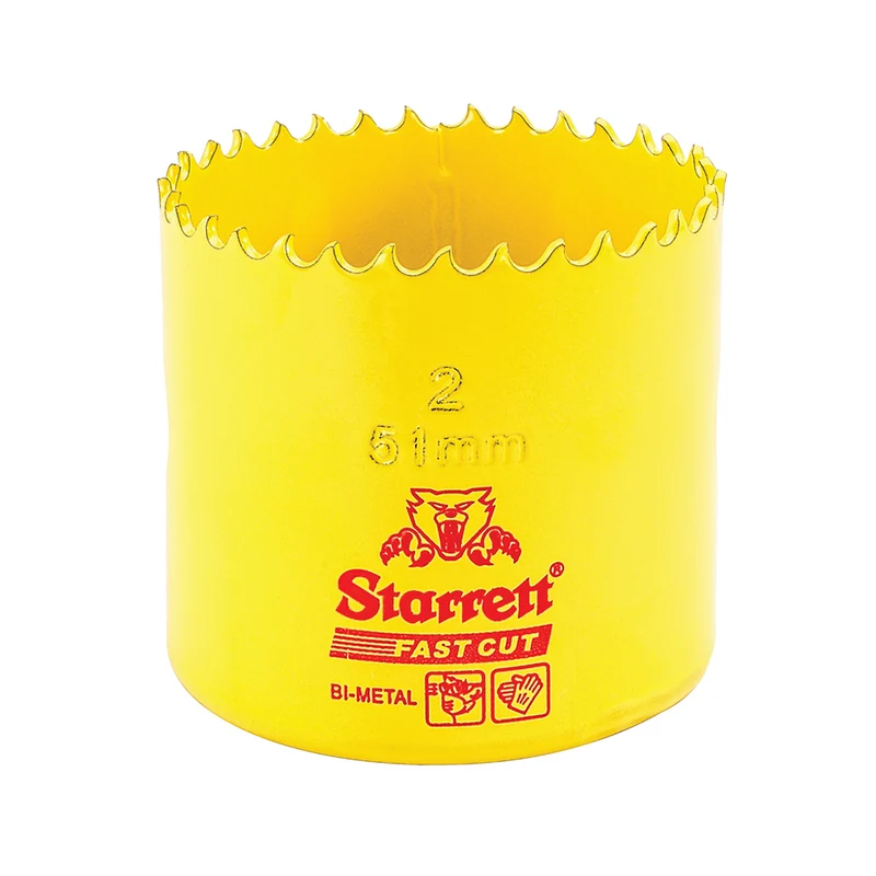 Scie cloche bimétallique STARRETT 51 mm 2'' à coupe rapide